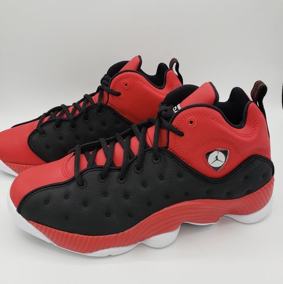 jordan jumpman team 2 red and black